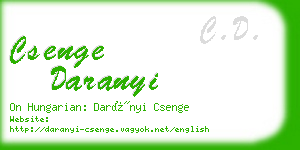 csenge daranyi business card